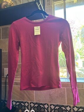 Cotton On Magenta Long Sleeve Crew Top